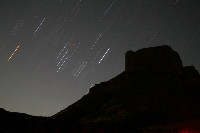 Orion's Belt over Casa Grande, Big Bend National Park