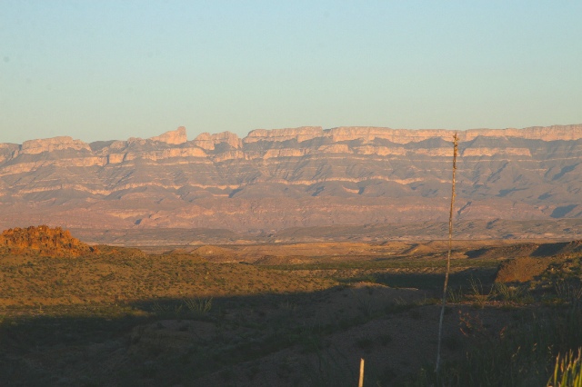 Sunset over the Sierra del Carmen