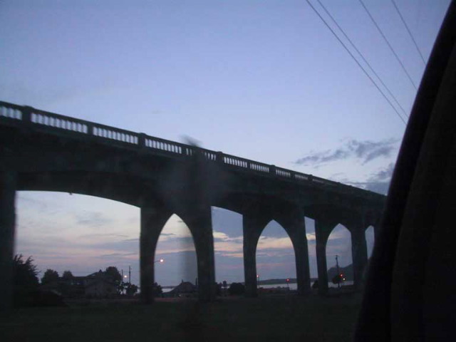 The bridge in Newport, Oregon. 