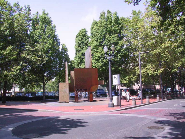 Sculpture in Portland, Oregon.