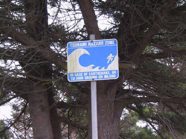 Tsunami Hazard Zone.