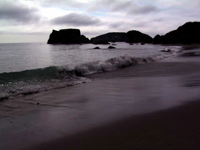 Sunset on Harris Beach.