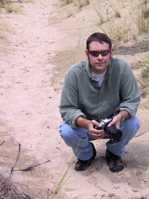 Rob in the National Sand Dunes Monument.