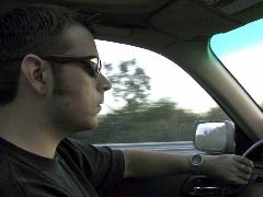 Rob driving through California again...on the way to Ukiah.