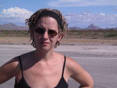 Jenn at Arizona Rest Stop.