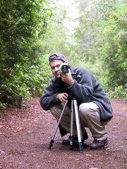 The photographer in his native environment.