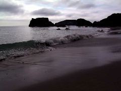 Sunset on Harris Beach.