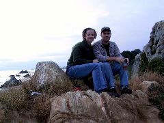 Rob and Jenn on the rocks.